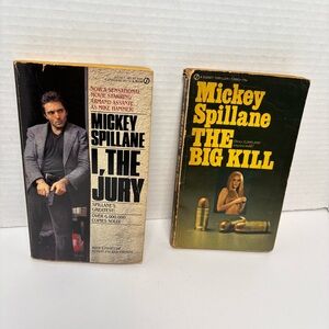 2- item bundle -Mickey Spillane-I,THE JURY & The BIG KILL - 2 pocket books